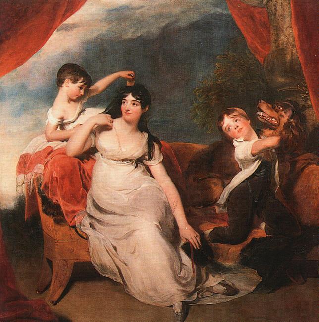  Sir Thomas Lawrence Mrs Henry Baring and her Children oil painting image